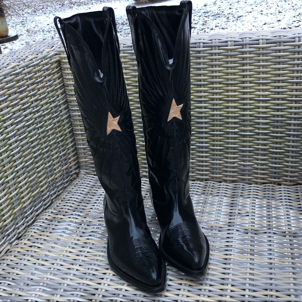 Golden Goose Wish Star Patent Leather 38 7.5 Rare
